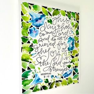 THIS DAY IS HOLY' (NEH 8:10) CANVAS Wall Decor 24" X 20" X 1"